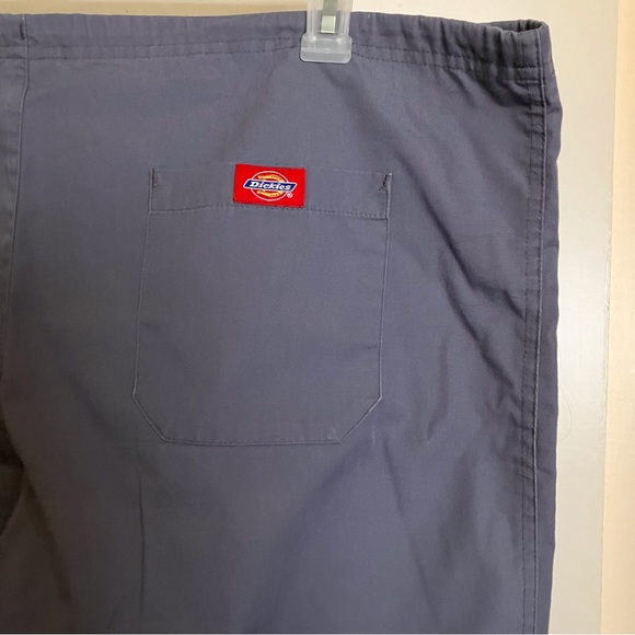 Dickies Drawstring Scrub Pants, Size L, Steel Gray - Picture 3 of 10